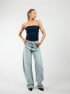 Alix | Balloon Jeans | Mid-waist | Light blue | Stretch | Tall