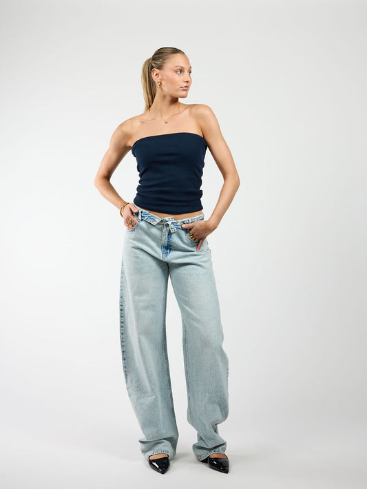Alix | Balloon Jeans | Mid-waist | Light blue | Stretch | Tall