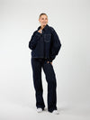 Indy | Co-ord | Denim jacket | Navy blauw | Stretch | Tall