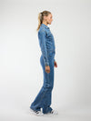 Zoë Denim Jumpsuit | Straight leg | Stretch | Dark blue | Tall