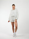 Ava Polka Dot Jacket | White | Tall