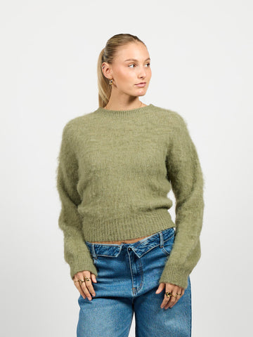 Franky Cropped Knit | Pistachio | Tall