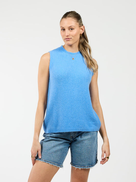 Isa Knitted Spencer | Blauw | Tall