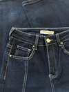 Iza | Super Wide Leg Jeans | Stretch | Donkerblauw | Tall