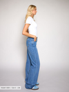 Jade Super Wide Leg Jeans | Mid-waist | Blue | Tall
