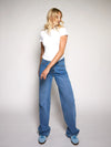 Jade Super Wide Leg Jeans | Mid-waist | Blue | Tall