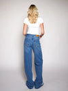 Jade Super Wide Leg Jeans | Mid-waist | Blue | Tall