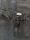 Jade Super Wide Leg Jeans | Mid-waist | Dark grey |