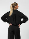 Jip | Cropped blouse | Black | Tall