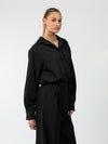 Jip | Cropped blouse | Black | Tall