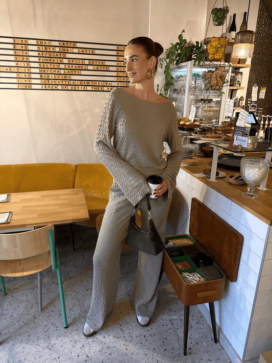 Jolie top | Co-ord set | Tall | Olijfgroen