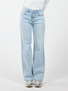 Josie | Mid Waist Jeans | Lichtblauw | Stretch | Tall