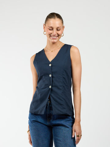 Lauren vest | Navy | Tall
