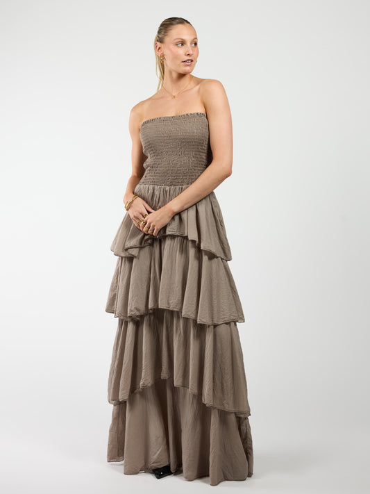 Levy Dress | Taupe | Tall