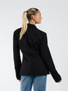Lily getailleerde blazer | Zwart met diamonds | Tall