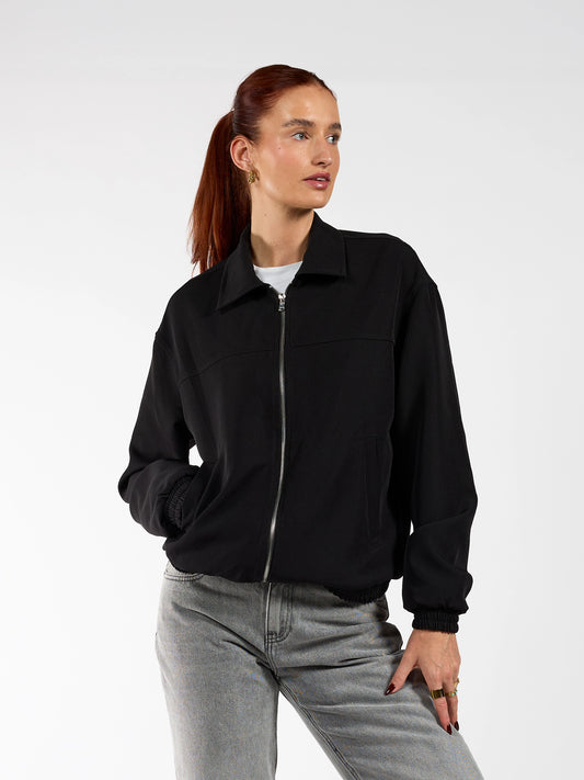 Lily jacket met kraag | Zwart | Tall