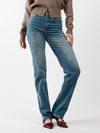 Lizza Straight Leg Jeans | Ocean blue | Stretch | Tall