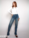 Lizza Mid Waist Jeans | Ocean blue | Stretch | Tall
