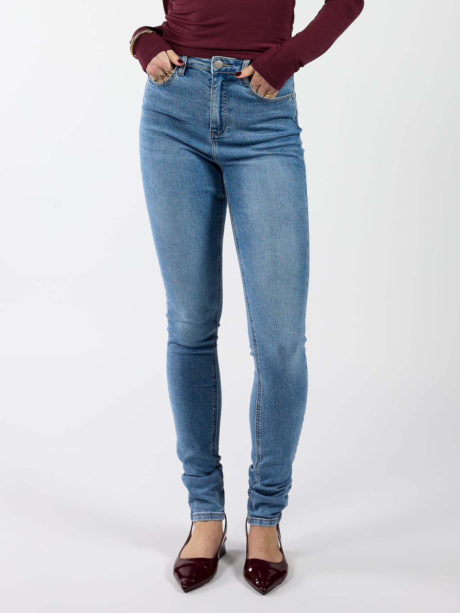 Lois Skinny Jeans | Blauw | Stretch | Tall