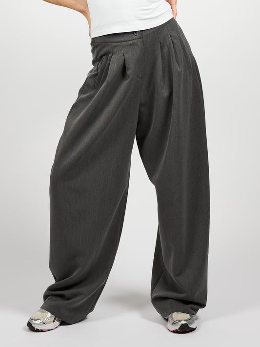 Loulou pants | Donkergrijs | Tall