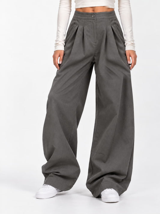Loulou pants | Donkergrijs | Tall