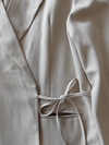 Mara wrap blazer | Puff sleeve | Taupe