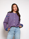 Vest Vive | Blauw roze gestreept | Tall
