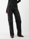 Maddy Wide Leg Jeans | Washed Black | Stretch | Tall