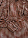 Millie blouse | Bruin geruit | Tall