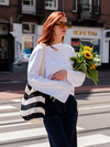 Nine Tee | wijd uitlopende mouw | Tall | Wit
