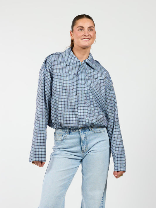 Naya jacket | Geruit blauw | Tall