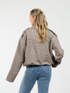 Naya jacket | Geruit camel | Tall