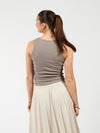 Noa Basic Tank Top | Lichtbruin | Tall