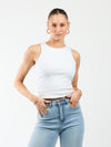 Noa Basic Tank Top | Off-white | Tall