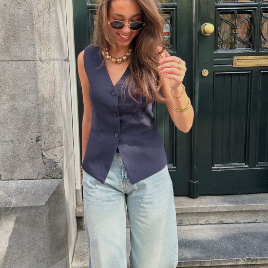 Nova gilet navy TALL