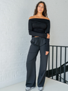 Lieke off-shoulder top | Tall | black