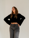 Nine Tee | flared sleeve | Tall | Black