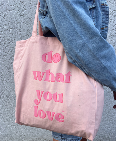 Canvas tas | Roze | The Wildflower Club