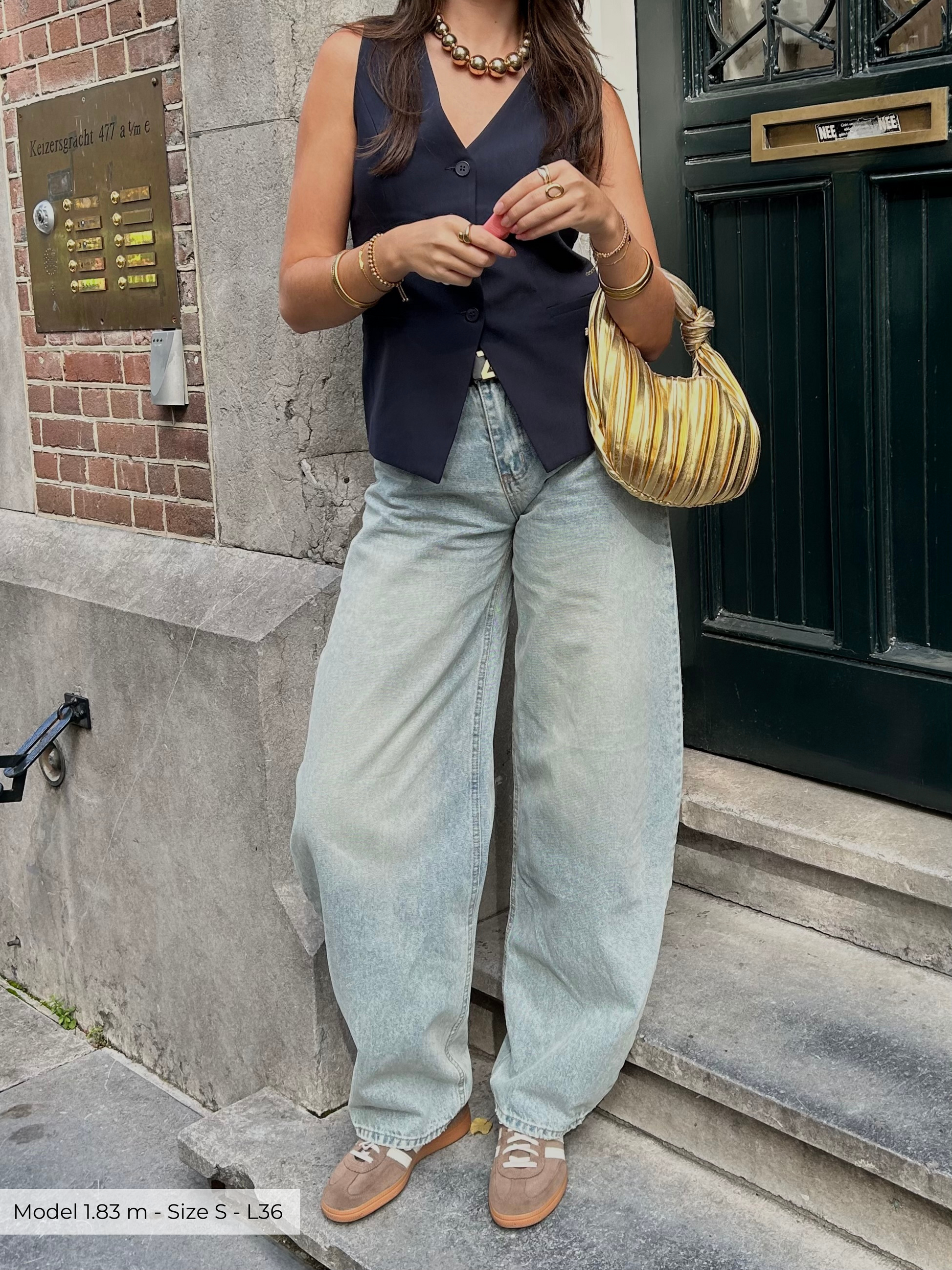 TALL balloon jeans vintage blue