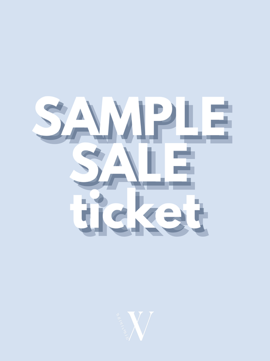 Sample Sale Ticket