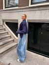 Olivia Balloon Jeans | Mid-waist | Mixed denim | Blue | Tall