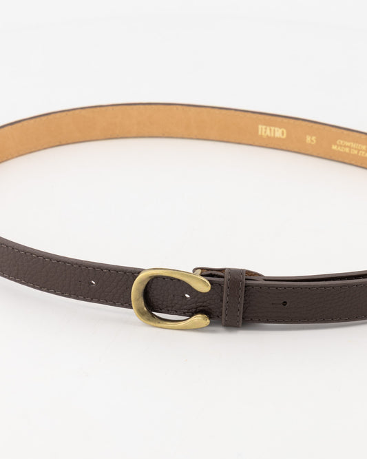 Cece riem bruin | gouden gesp