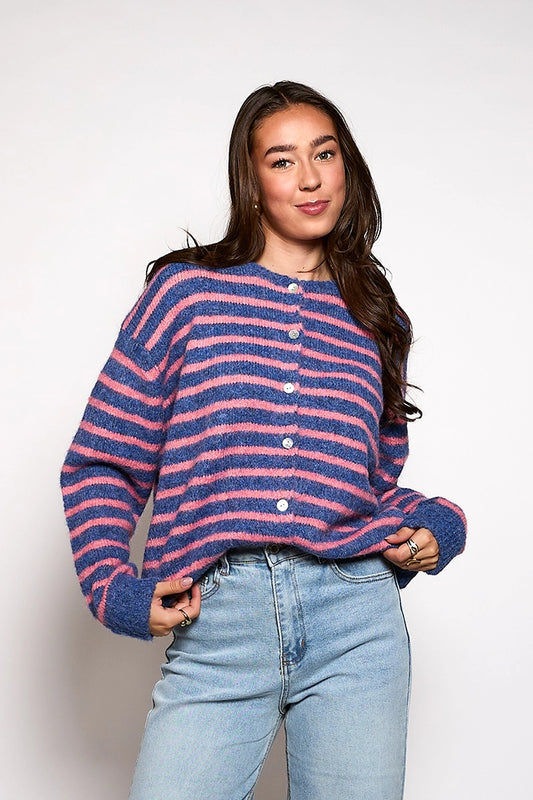 Vest Vive | Blue-pink striped | Tall