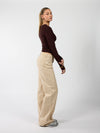Mira | Super Wide Leg Jeans | Cappuccino | Stretch | Tall