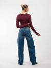 Zoey Barrel Jeans | Mid-waist | Ocean blue | Tall