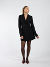 Luna Blazer Dress | Black | Tall