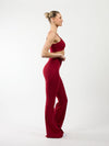 Flared leggings | Sport | Burgundy | Tall