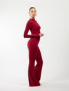 Long sleeve top | Sports | Burgundy | Tall