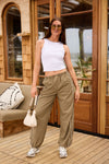 Noor Parachute Pants | Groen | Tall
