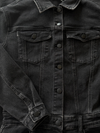 Zoë Denim Jumpsuit | Straight leg | Stretch | Donkergrijs | Tall